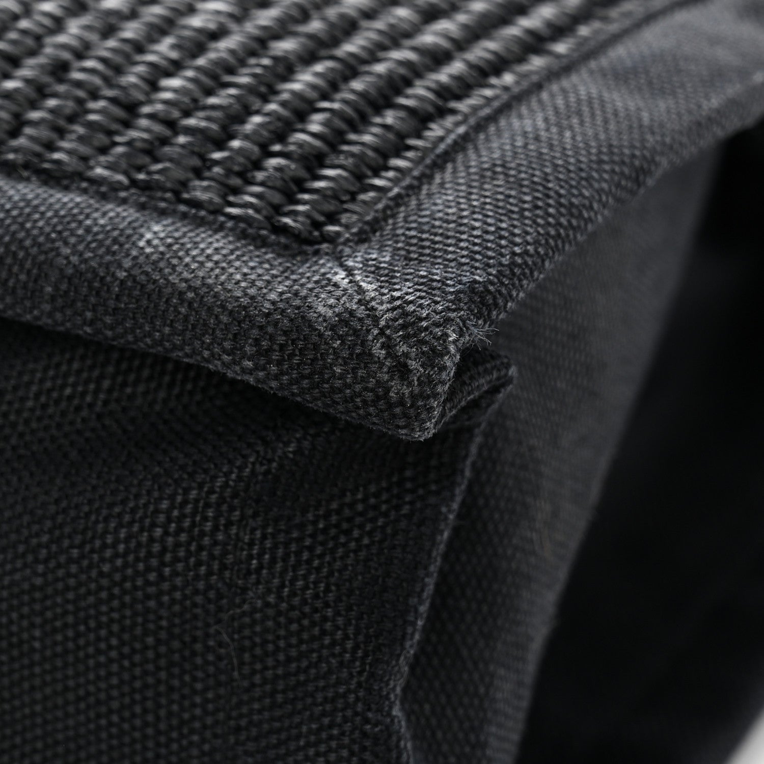 Saint Laurent Raffia Linen Calfskin Rive Gauche Tote Black 11 of 13