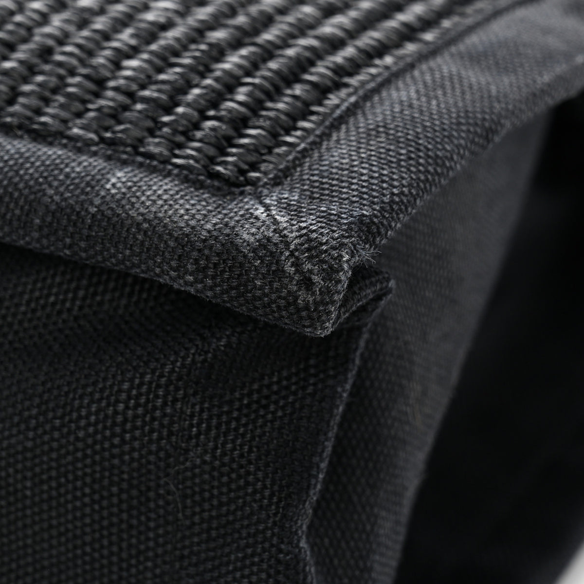 Saint Laurent Raffia Linen Calfskin Rive Gauche Tote Black 12 of 14