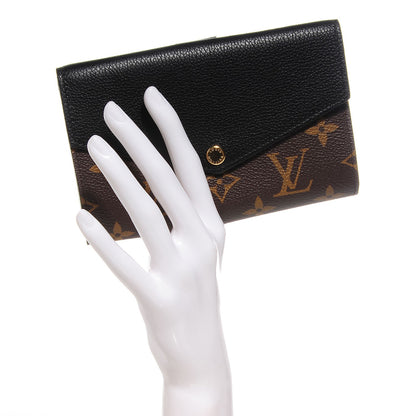 Louis Vuitton Monogram Pallas Compact Wallet Black 2 of 8