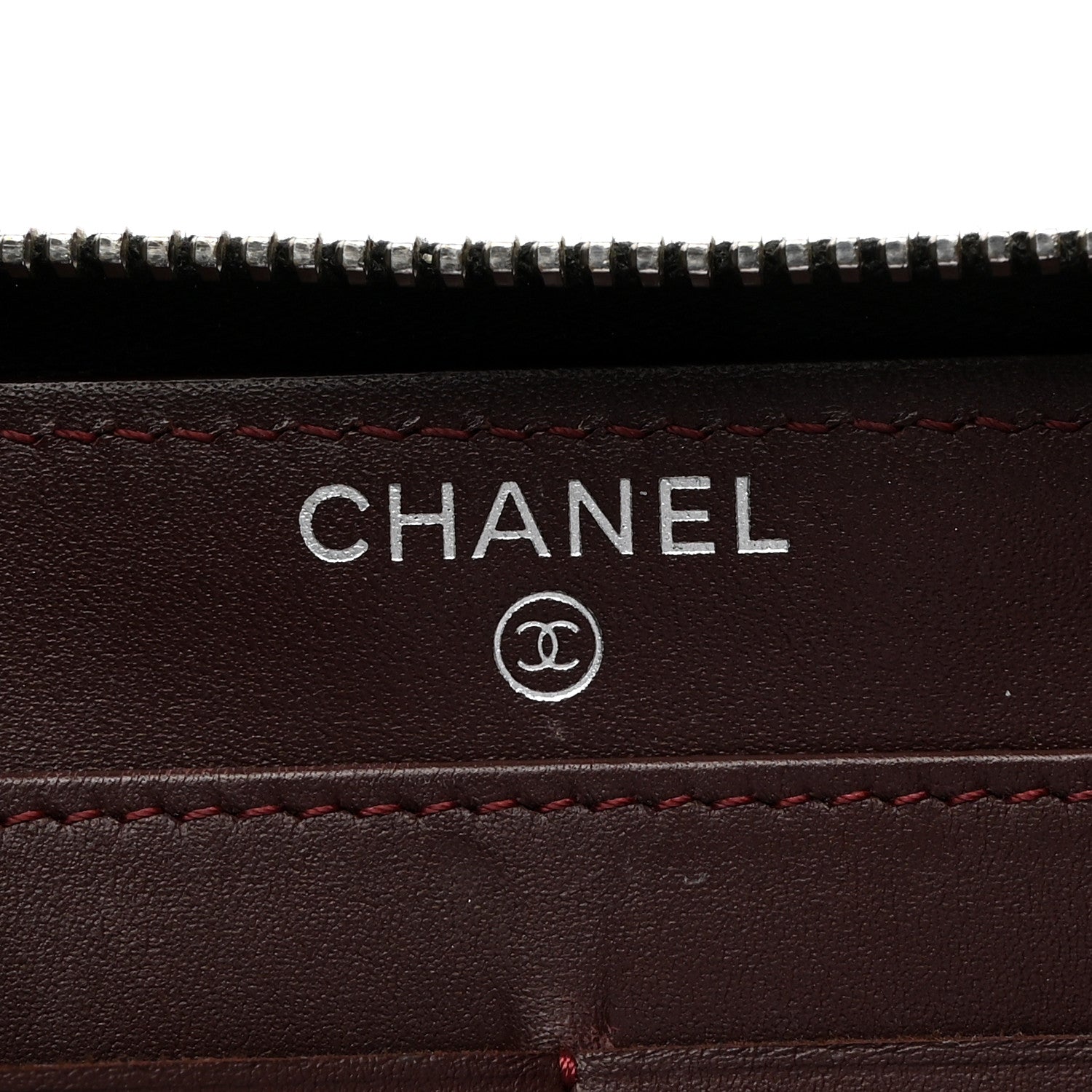 Chanel Caviar Quilted Large Gusset Zip Around Wallet Black 6 of 9