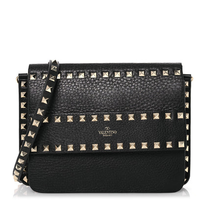 Valentino Garavani Vitello Rockstud Side Slip Crossbody Black 1 of 14