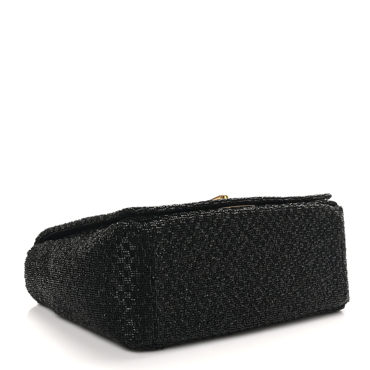 Christian Dior Beaded Checkered Medium Caro Bag Black 4 of 10