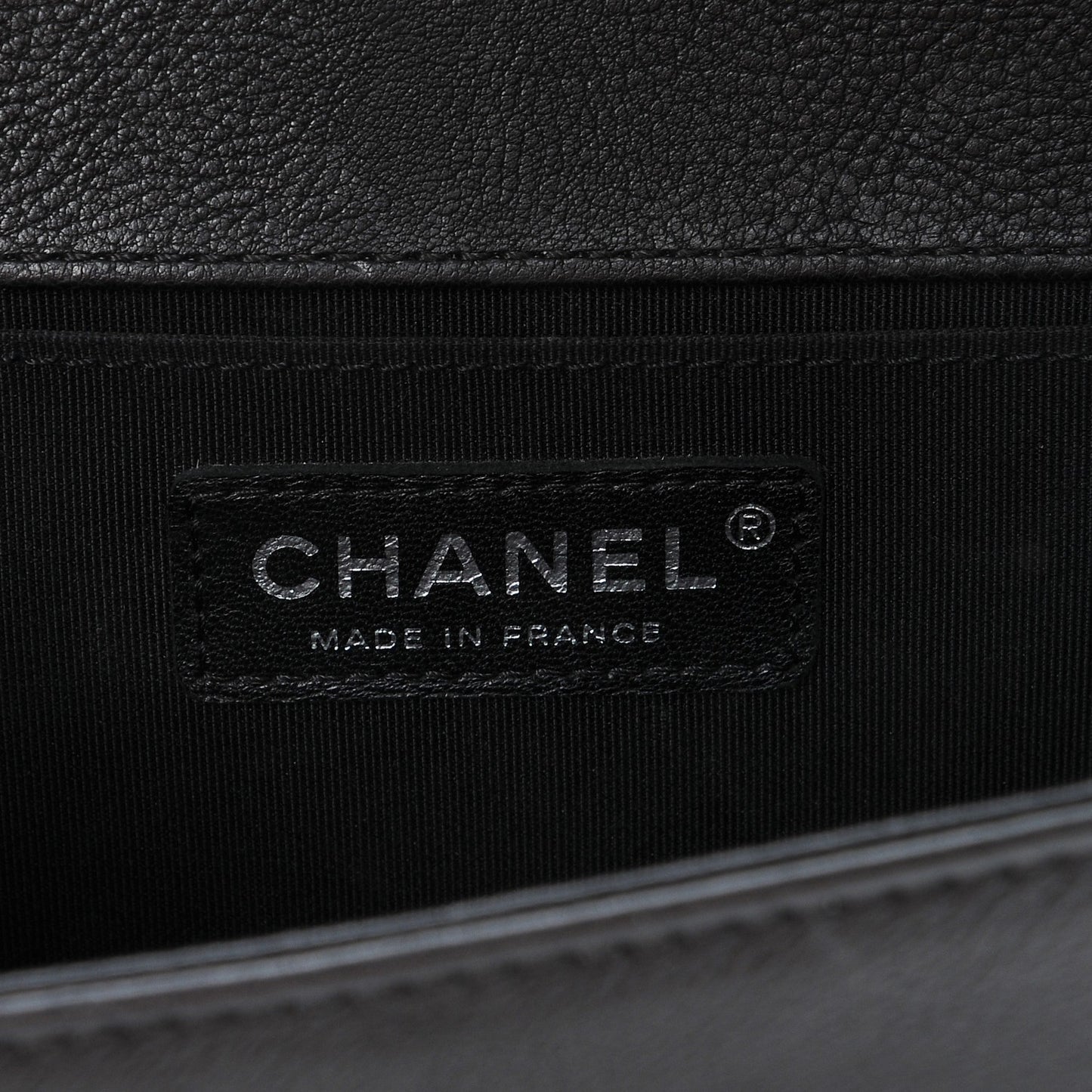 Calfskin Quilted Medium Boy Flap Black