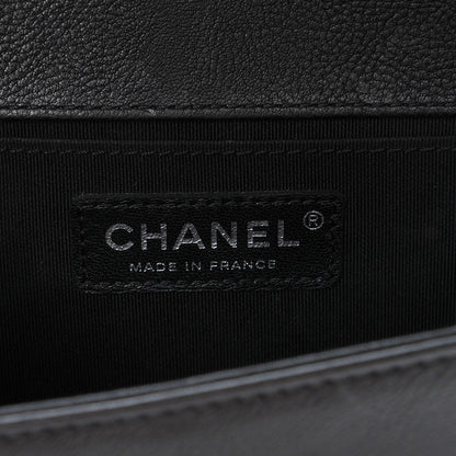 Chanel Calfskin Quilted Medium Boy Flap Black 6 of 7