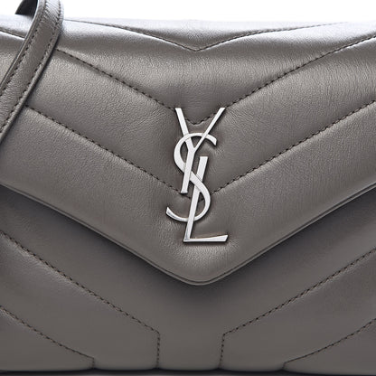 Saint Laurent Calfskin Y Quilted Monogram Toy Loulou Crossbody Bag Earth 10 of 11