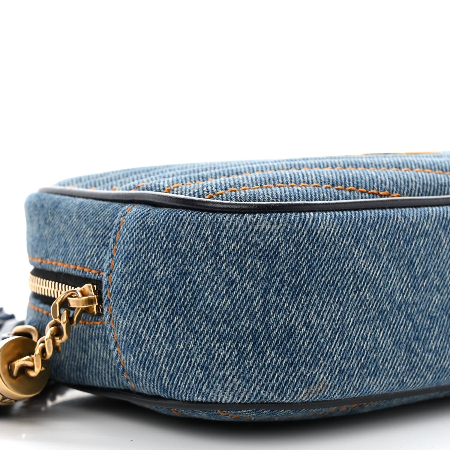 Saint Laurent Denim Matelasse Monogram Mini Lou Camera Bag California Blue 9 of 15
