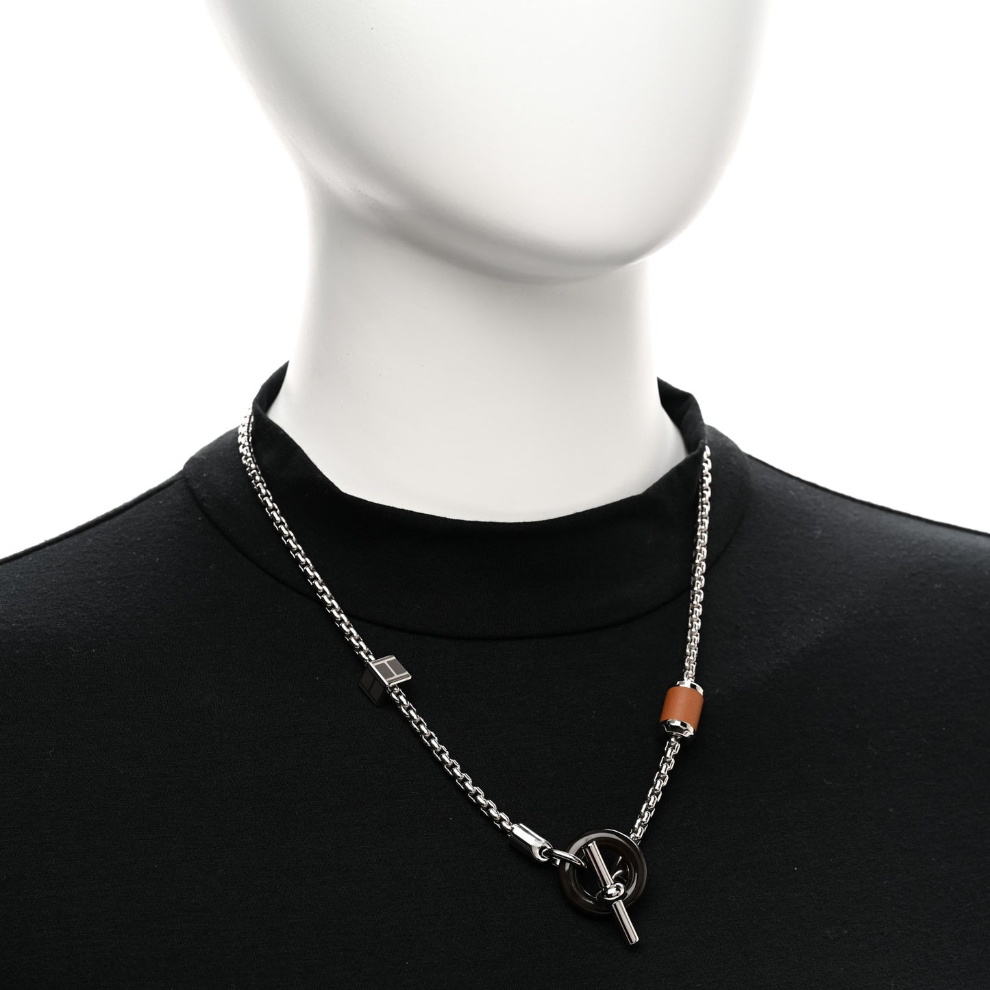 Palladium Buffalo Horn Swift Meli-Melo Necklace Gold