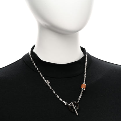 Hermes Palladium Buffalo Horn Swift Meli-Melo Necklace Gold 2 of 6