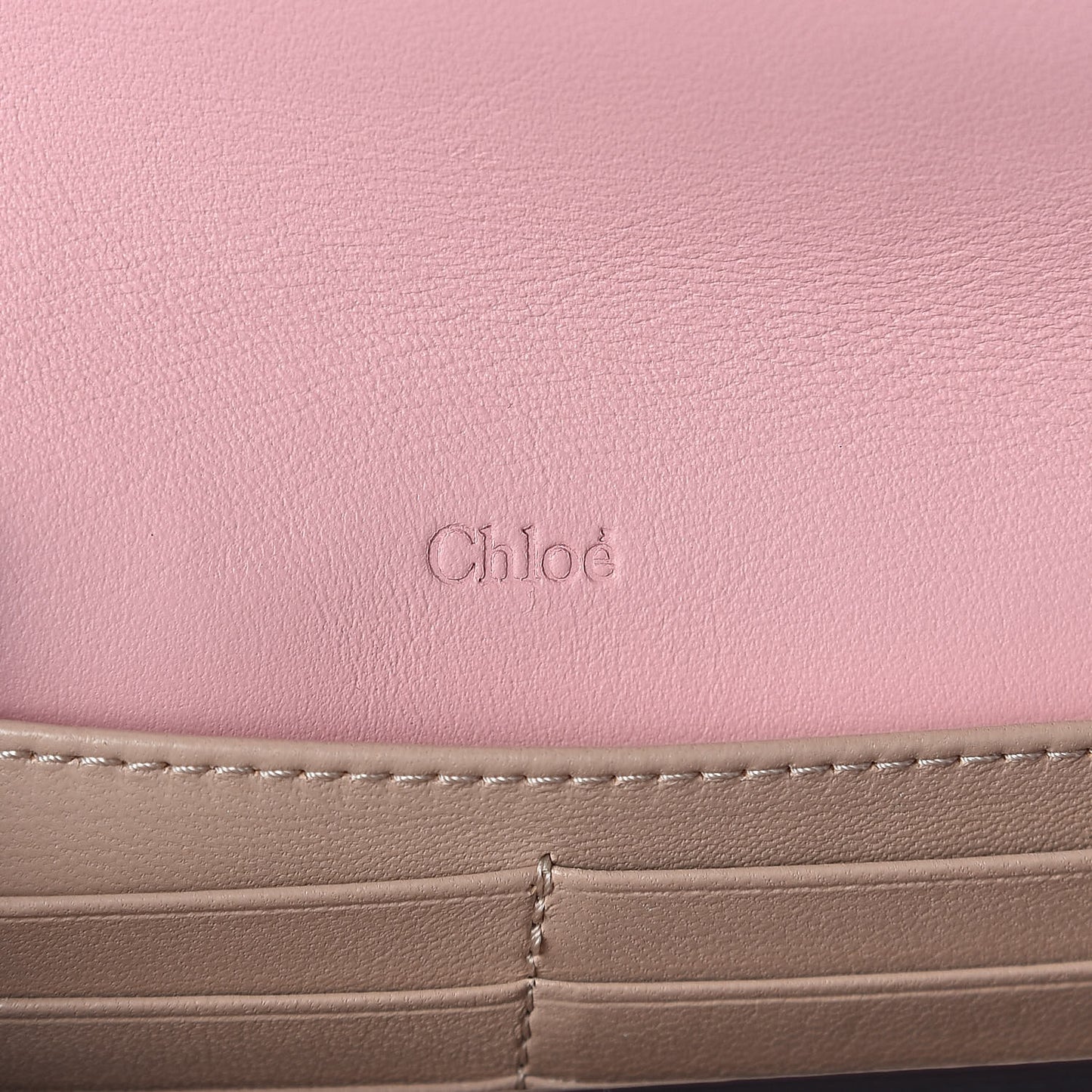 Calfskin Georgia Flap Wallet Washed Pink