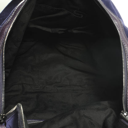 Gucci Suede Icon Bit Shoulder Bag Purple 5 of 7