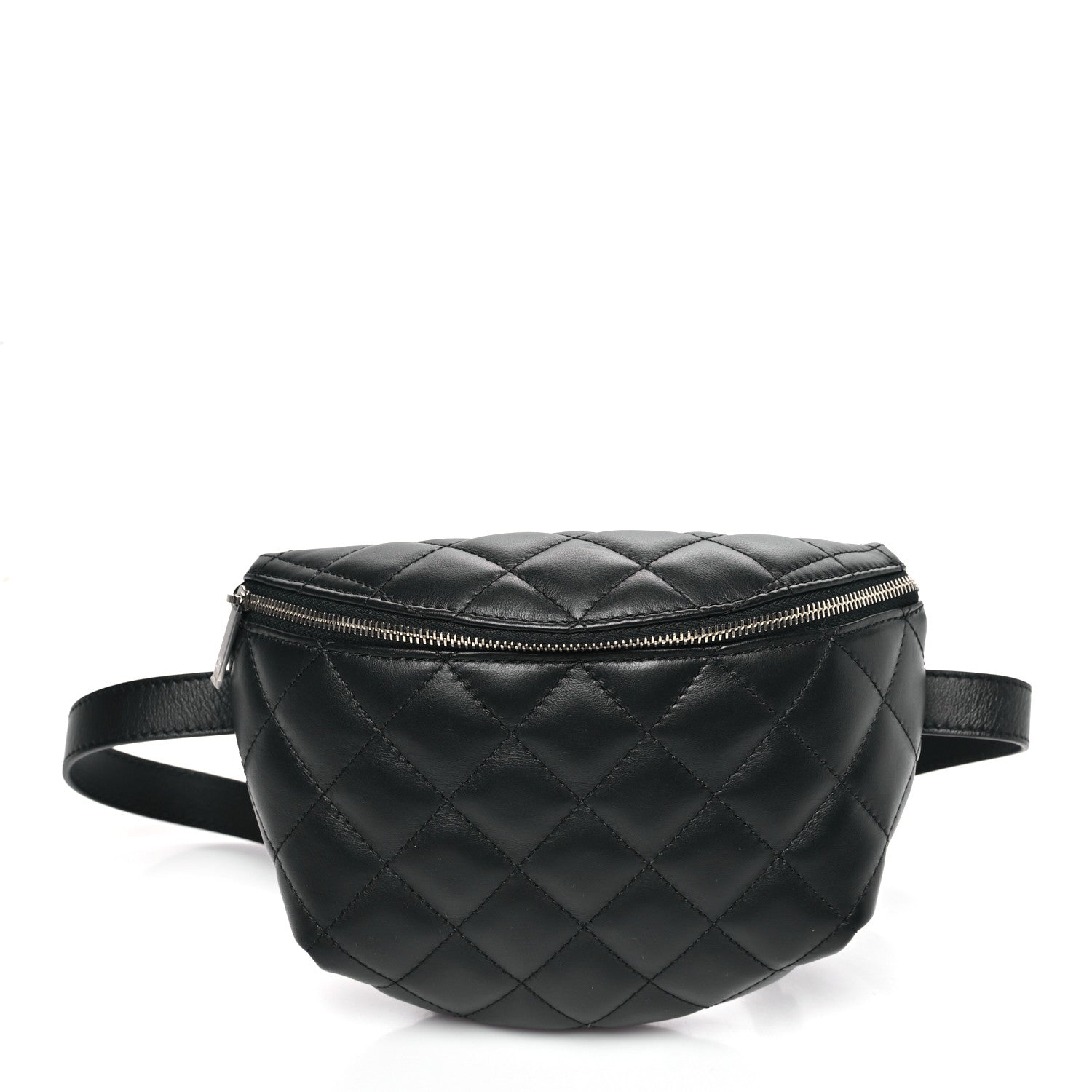 Chanel Calfskin Quilted Waist Belt Bag Black 1 of 10