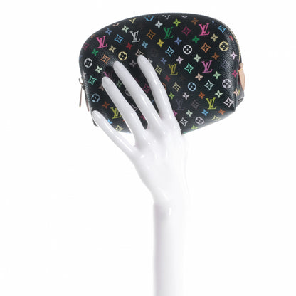 Louis Vuitton Monogram Multicolor Cosmetic Pouch Black Grenade 2 of 8