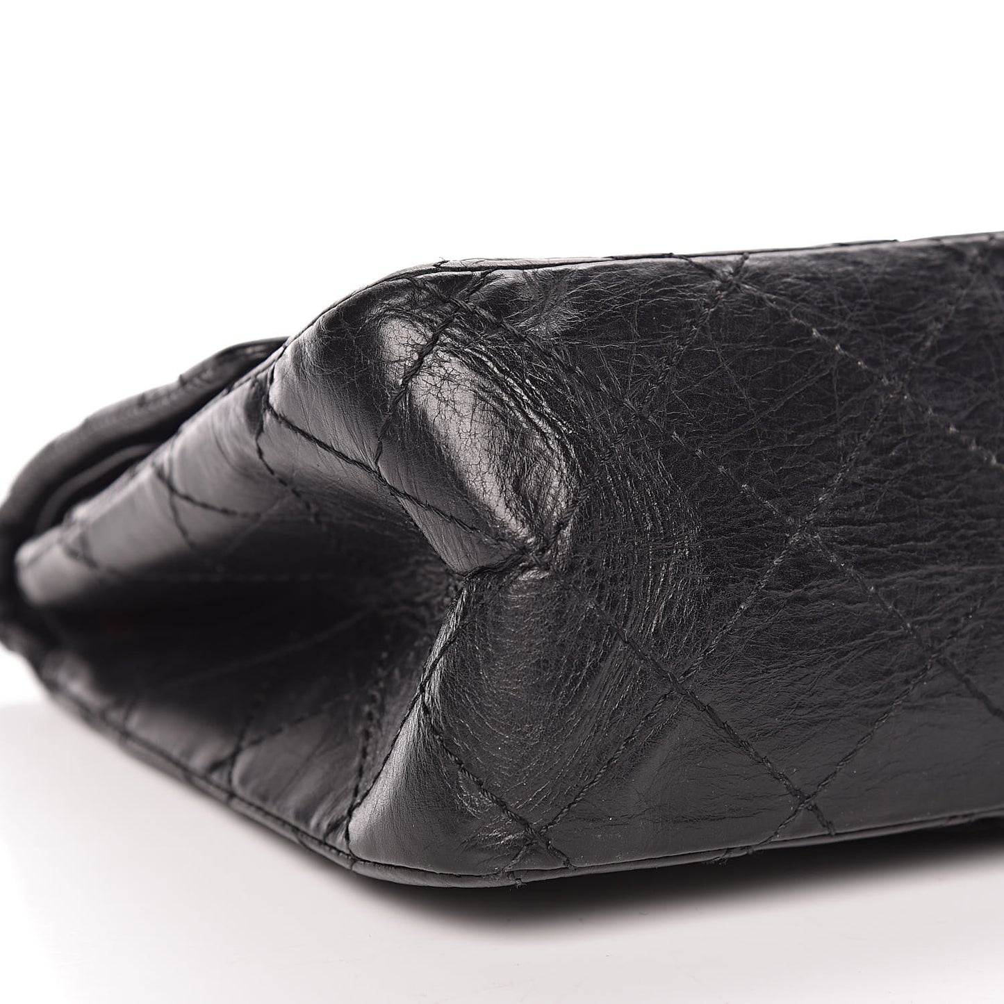 Aged Calfskin Quilted 2.55 Reissue 226 Flap Black
