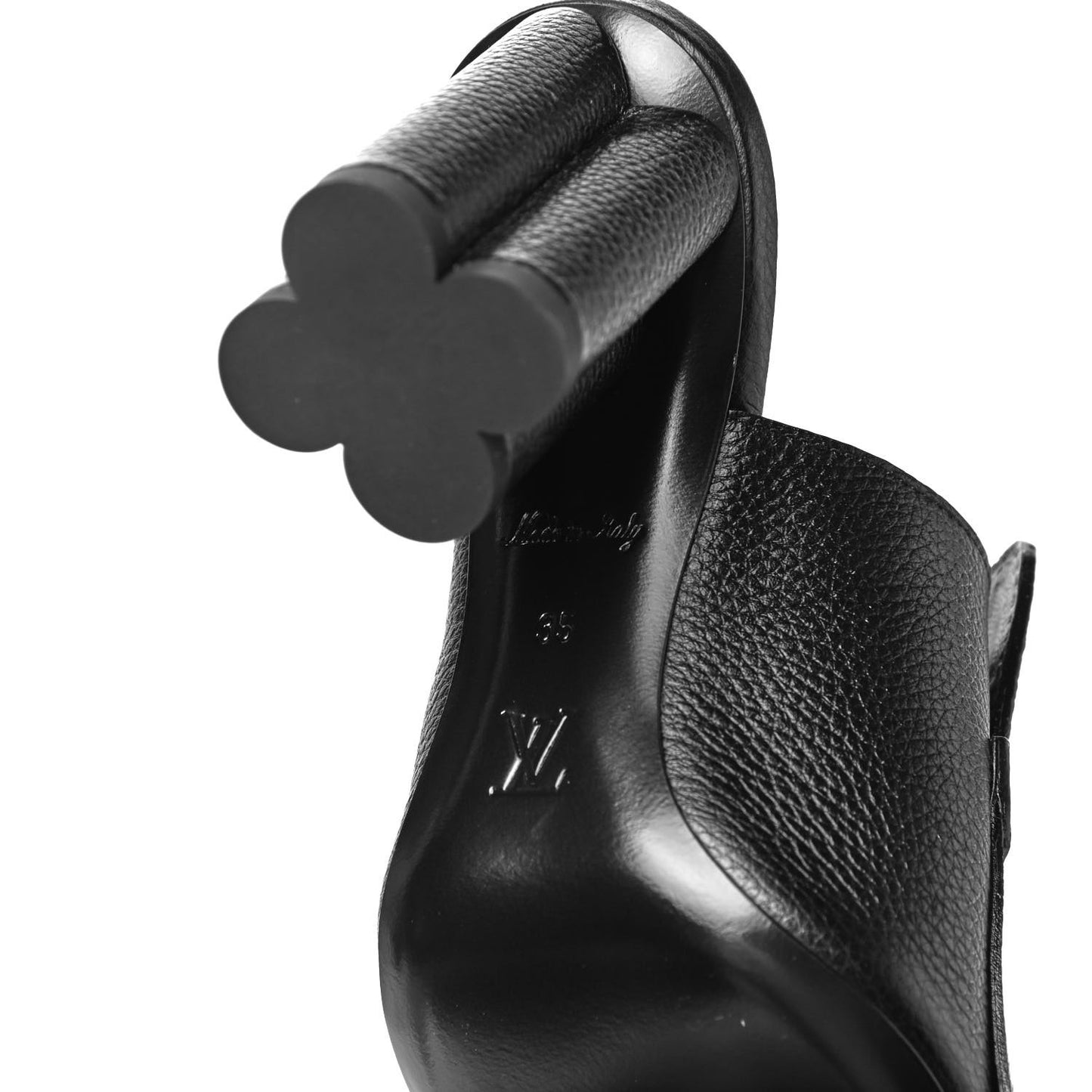 Calfskin Indiana Mule 35 Black