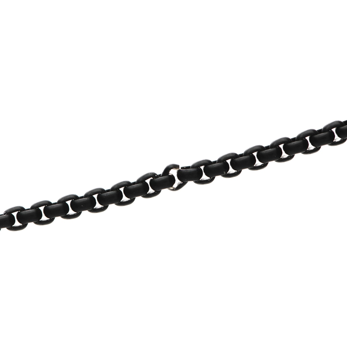 Stainless Steel 14K Yellow Gold Acrylic Bel Aire Chain Necklace Black