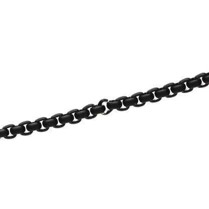 David Yurman Stainless Steel 14K Yellow Gold Acrylic Bel Aire Chain Necklace Black 5 of 7