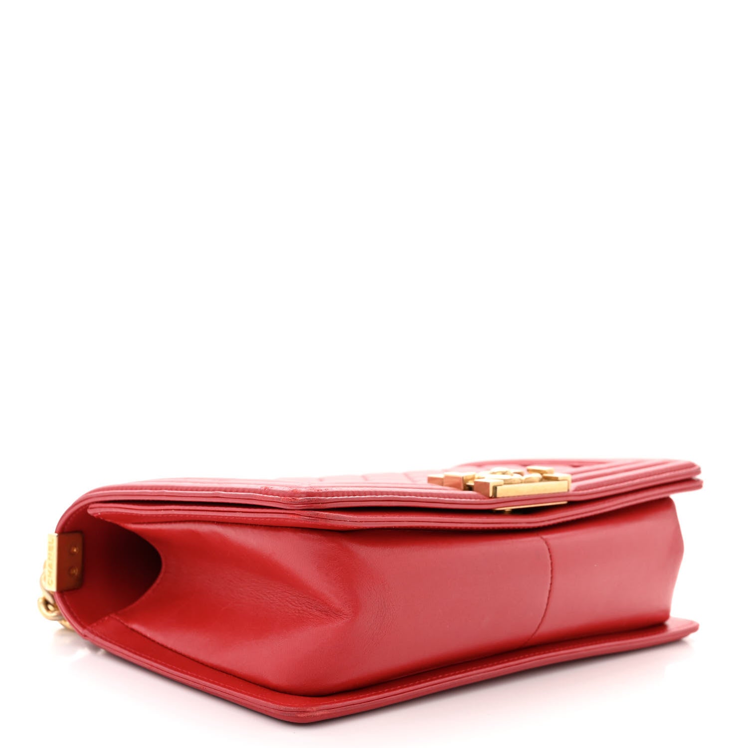 Chanel Lambskin Quilted Medium Boy Flap Red 4 of 15
