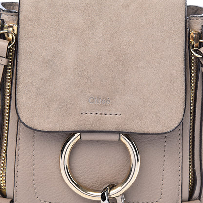 Chloe Suede Calfskin Mini Faye Backpack Motty Grey 12 of 12