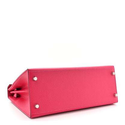 Hermes Epsom Verso Kelly Sellier 28 Framboise Prune 4 of 13