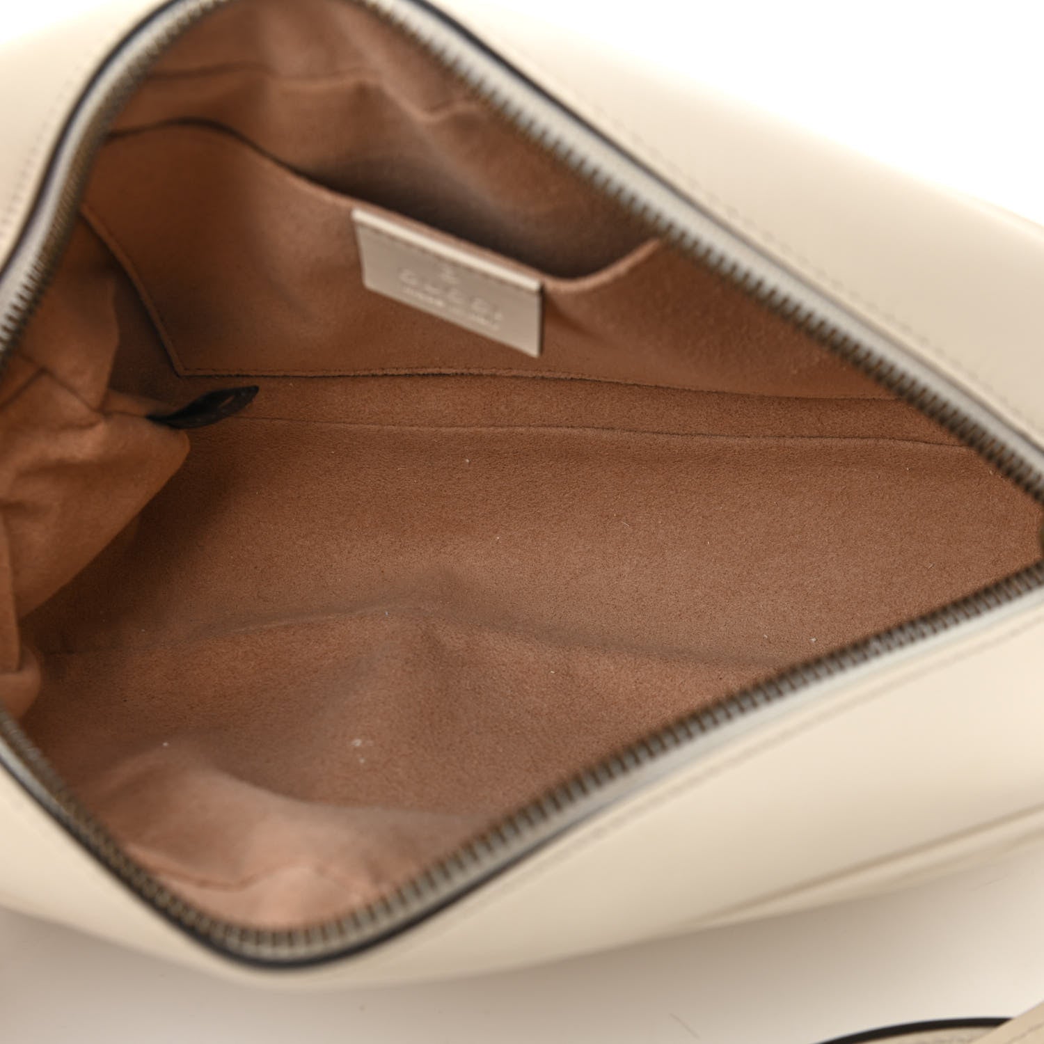Gucci Calfskin Matelasse Small GG Marmont Chain Shoulder Bag White 7 of 11