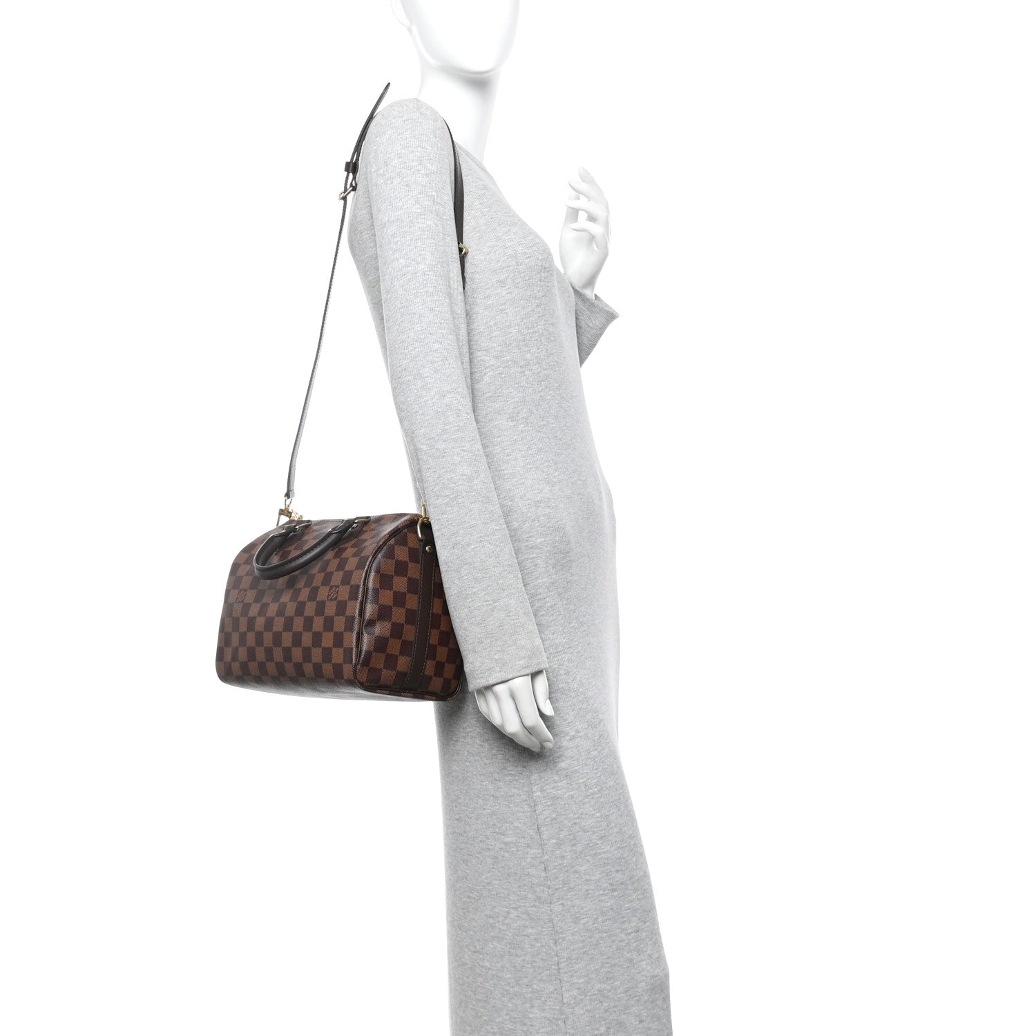 Louis Vuitton Damier Ebene Speedy Bandouliere 25 2 of 9