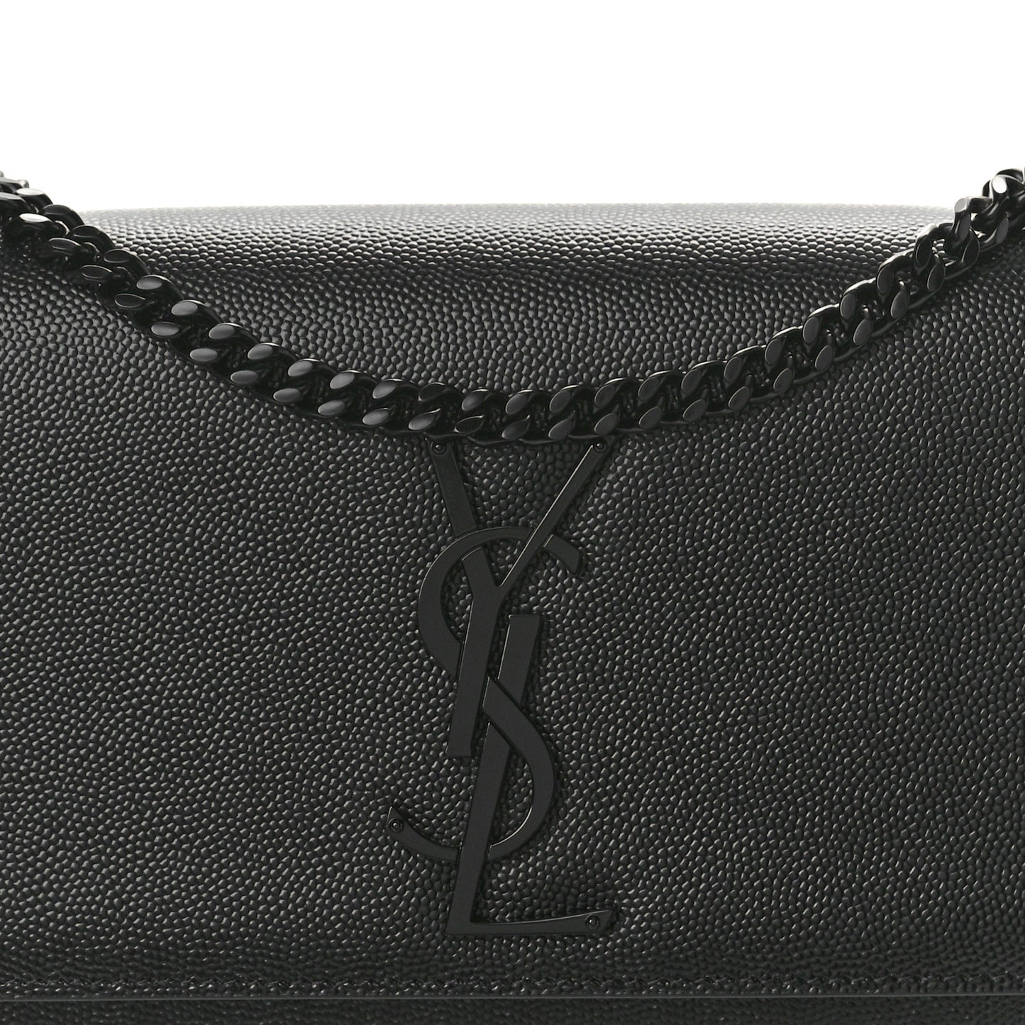 Grain De Poudre Small Monogram Monochrome Kate Satchel Black