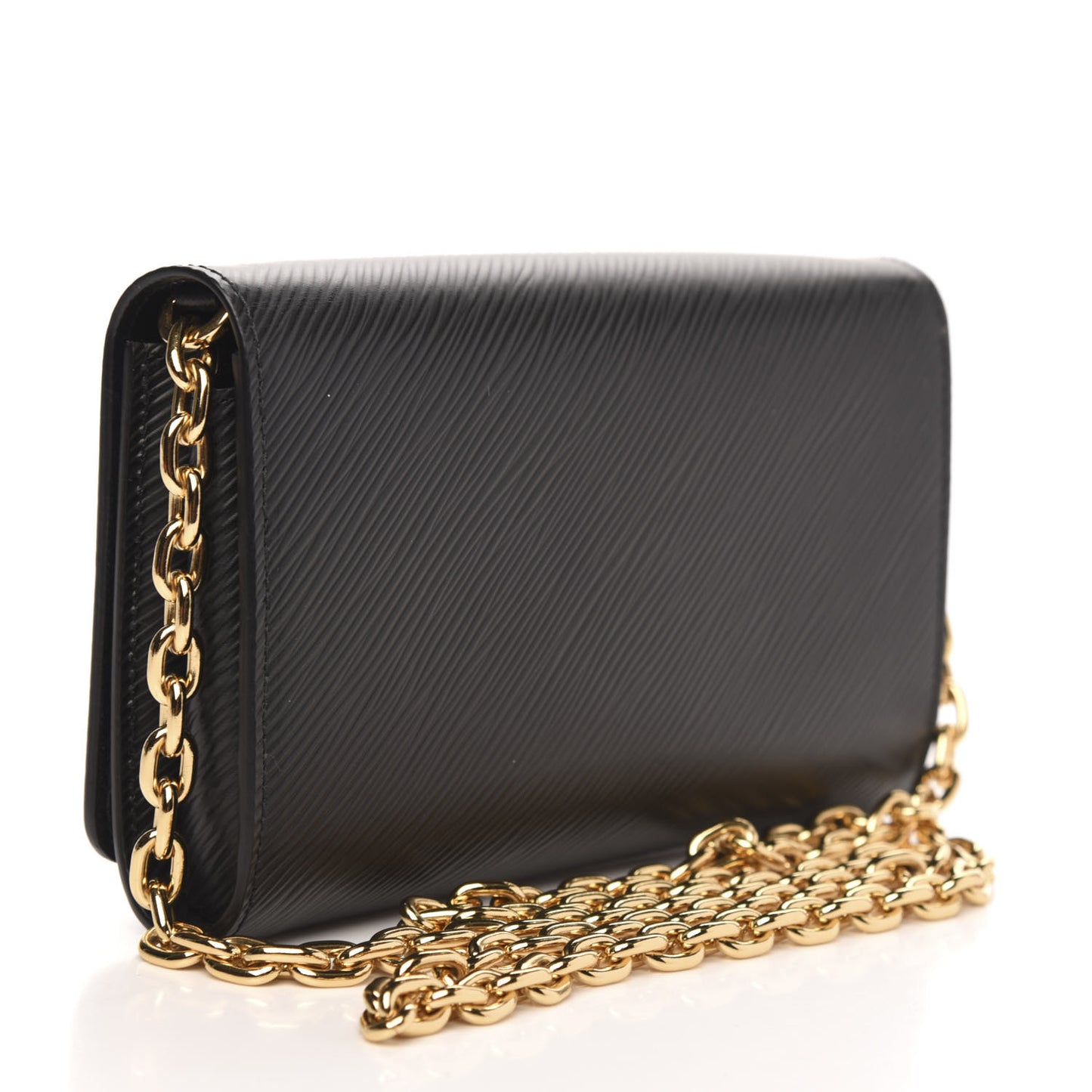 Epi Love Lock Twist Chain Wallet Black