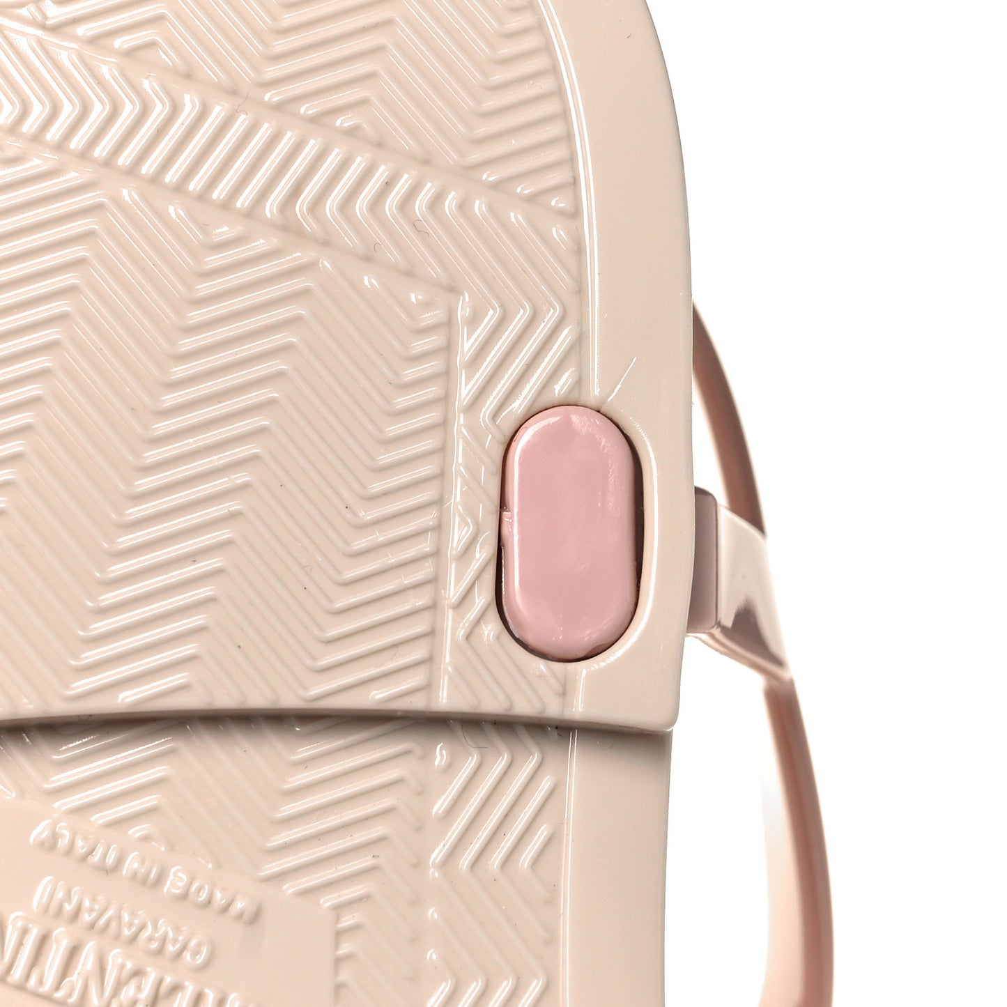 PVC Vlogo Flat Thong Sandals 35 Rose Quartz Light Ivory
