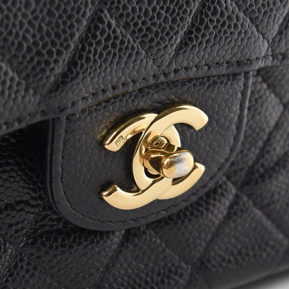 Chanel Caviar Quilted Medium Double Flap Black 15 of 15