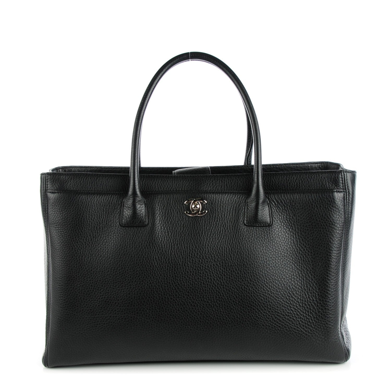 Chanel Calfskin Cerf Executive Shopper Tote Black 1 of 7
