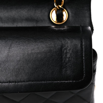 Chanel Lambskin Quilted Medium Double Flap Black 15 of 22