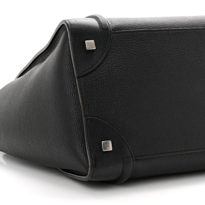 Celine Drummed Calfskin Mini Luggage Black 8 of 19
