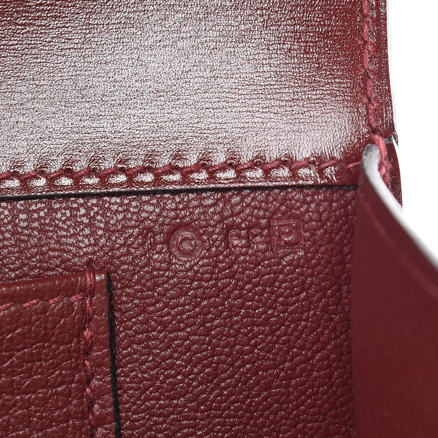 Tadelakt Medor 23 Clutch Rouge H