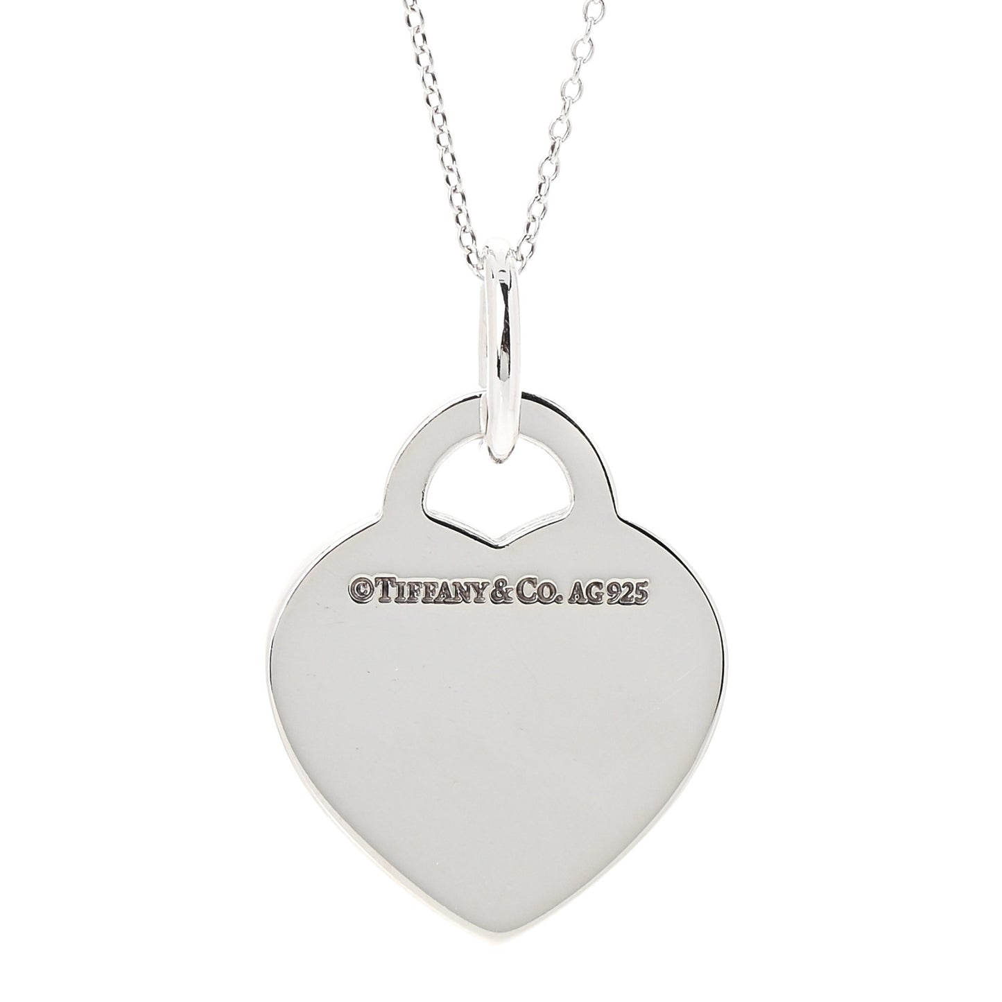 Sterling Silver Medium Return to Tiffany Heart Pendant Necklace