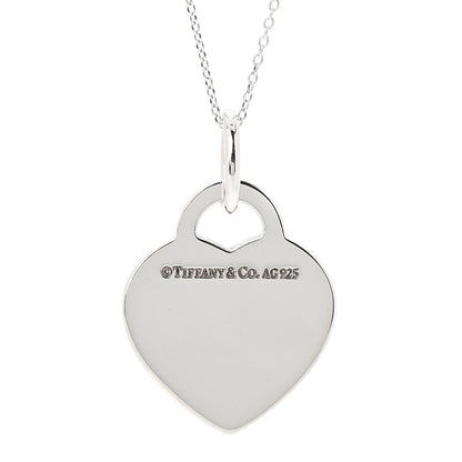 Tiffany Sterling Silver Medium Return to Tiffany Heart Pendant Necklace 4 of 7