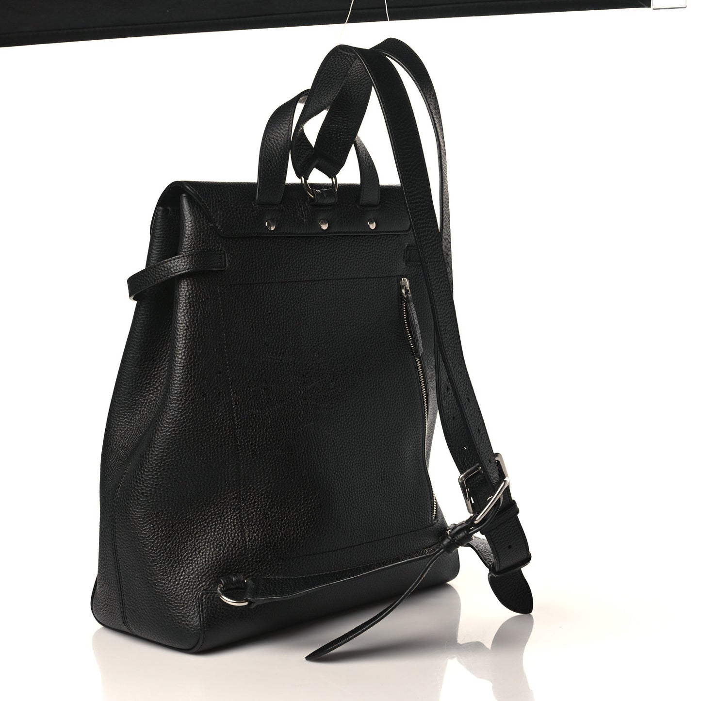 Classic Grain Calfskin Chiltern Backpack Black