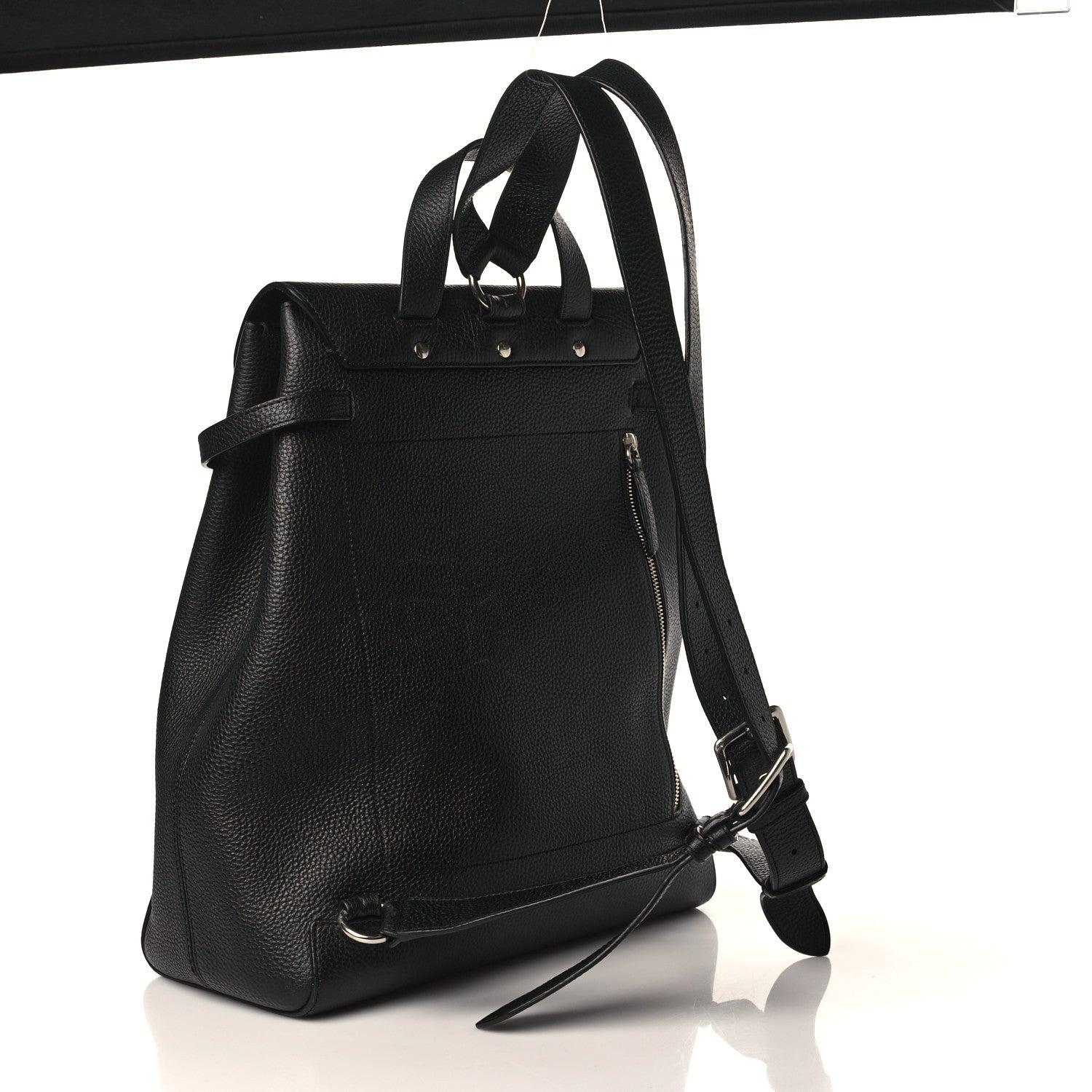 Mulberry Classic Grain Calfskin Chiltern Backpack Black 2 of 7