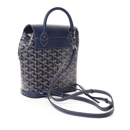 Goyard Goyardine Calfskin Mini Alpin Backpack Navy 3 of 9