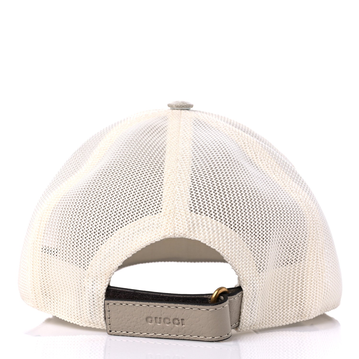 Gucci GG Supreme Monogram Mesh Baseball Hat M Beige Mystic White Ivory 3 of 11