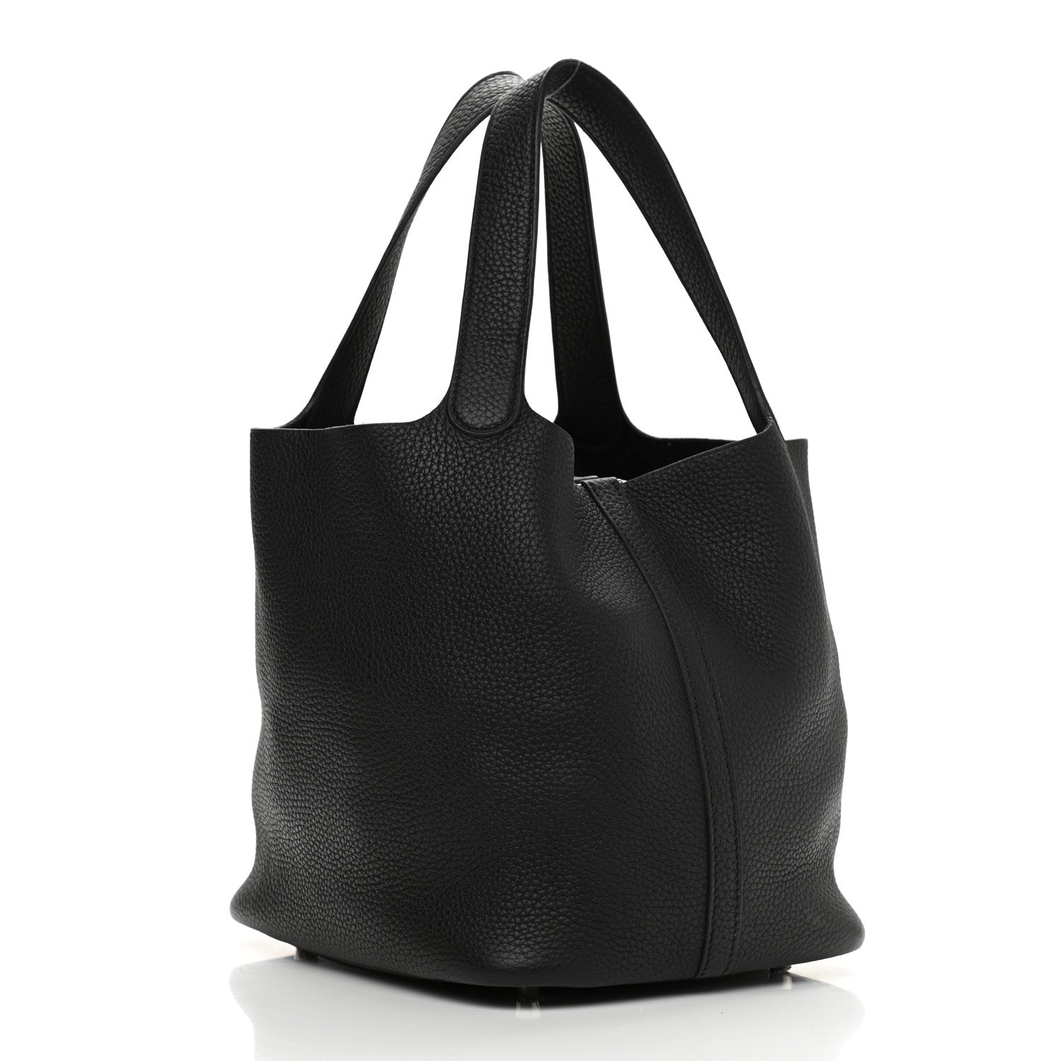 Hermes Taurillon Clemence Picotin Lock 22 MM Black 2 of 11