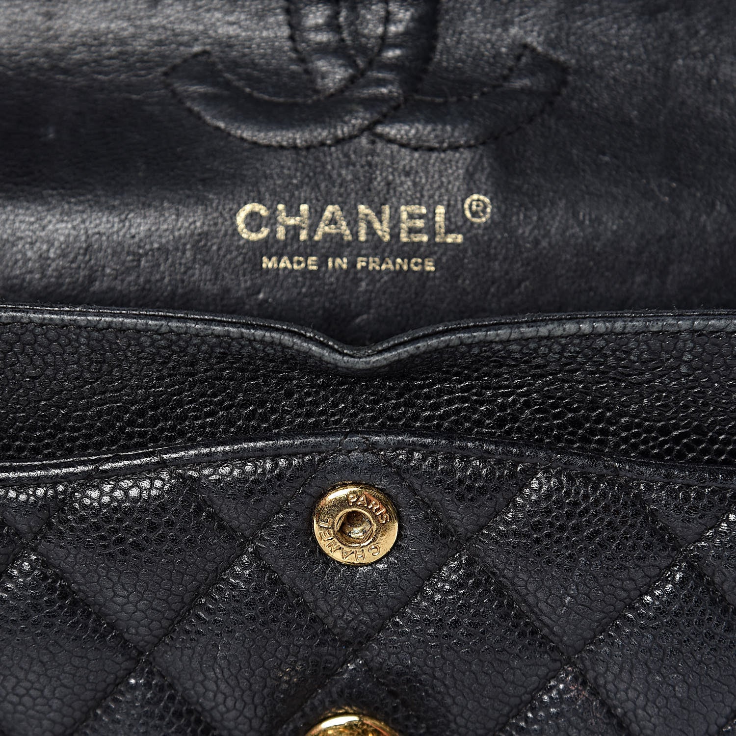 Chanel Caviar Quilted Small Double Flap Black 25 of 32