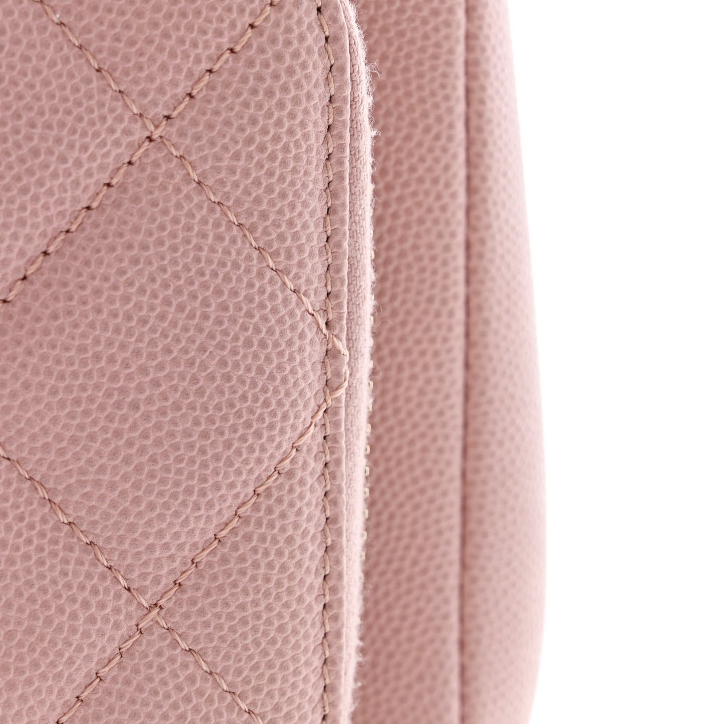 Caviar Quilted Small Business Affinity Flap Light Pink