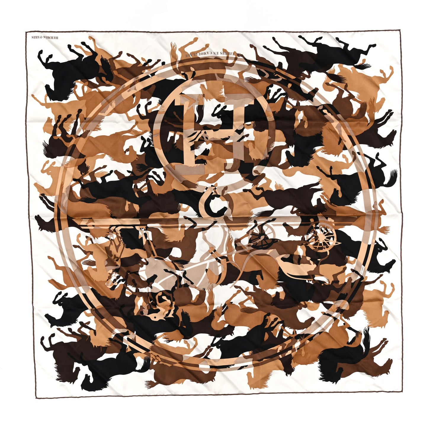 Silk Ex Libris En Camouflage Scarf 90