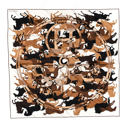 Hermes Silk Ex Libris En Camouflage Scarf 90 1 of 3