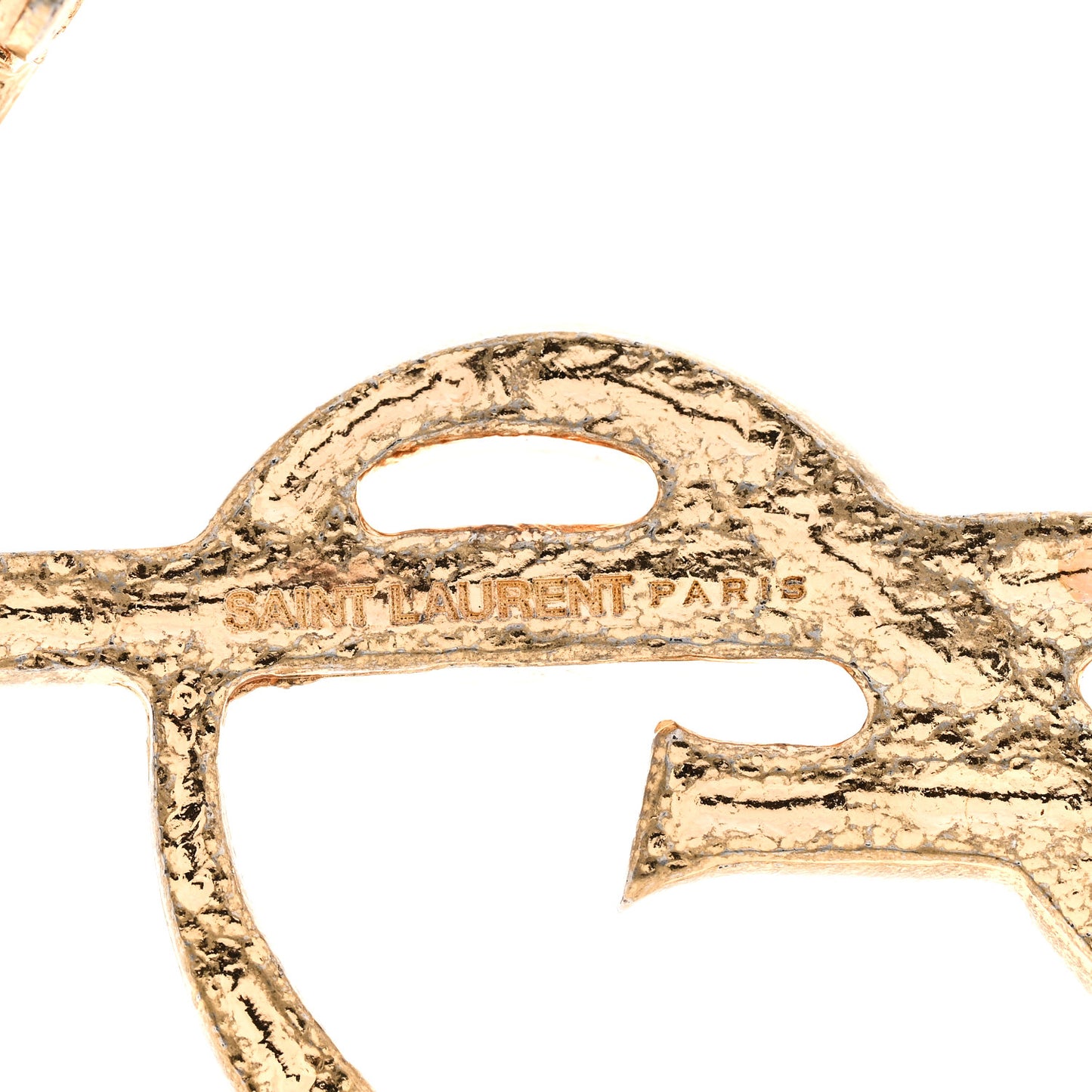 Monogram Crocodile Opyum Brooch Gold