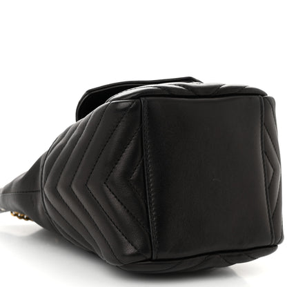 Saint Laurent Lambskin Matelasse Monogram Joe Nano Bucket Bag Black 9 of 10