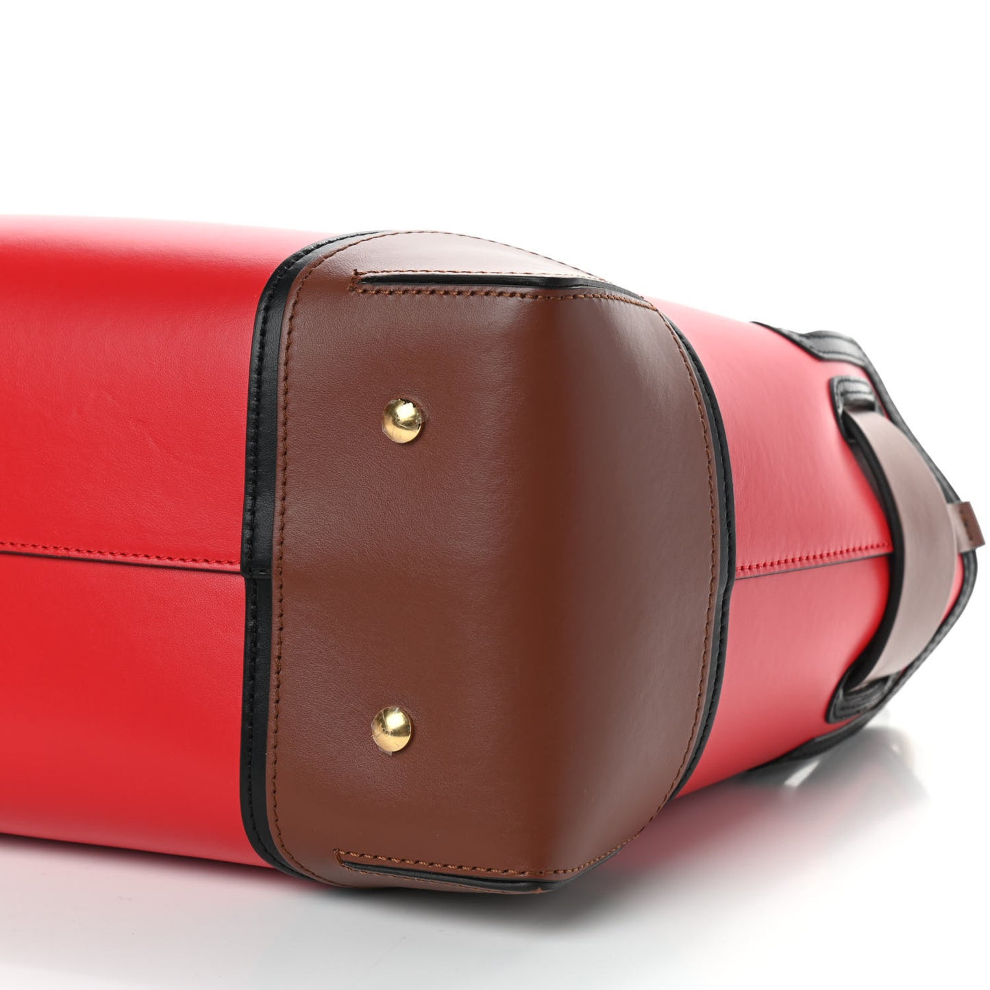 Smooth Calfskin Small Belt Bag Bright Red Tan Black