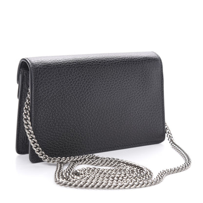 Gucci Calfskin Super Mini Dionysus Shoulder Bag Black 3 of 10