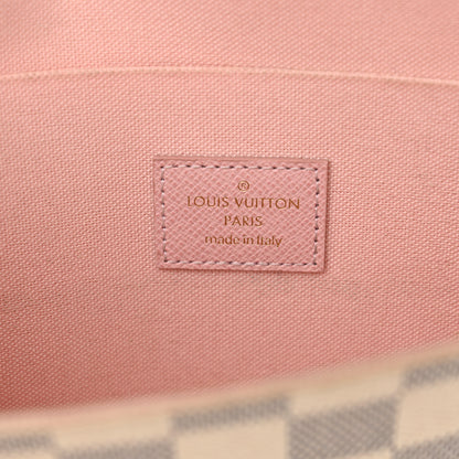 Louis Vuitton Damier Azur Felicie Strap & Go Rose Ballerine 7 of 13