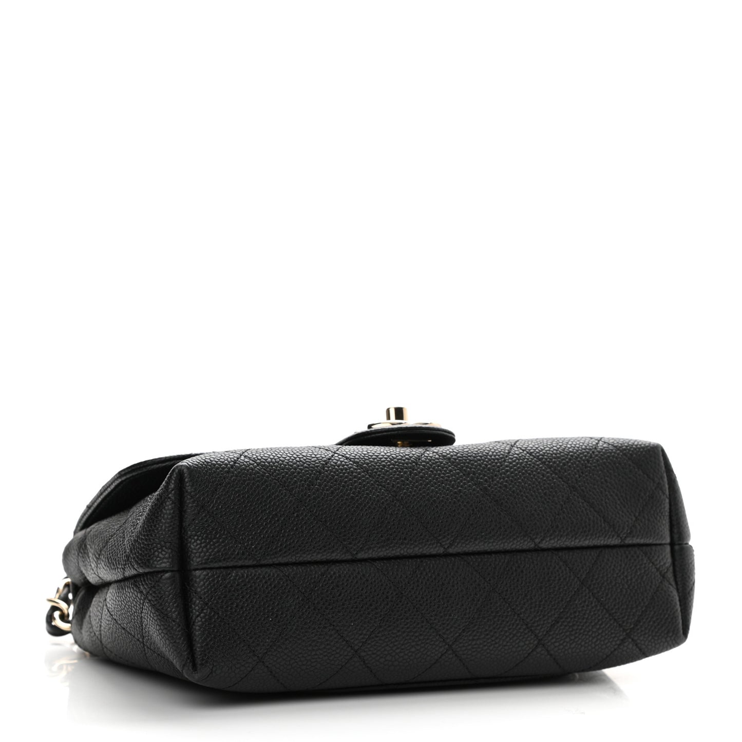 Caviar Quilted Small City Walk Flap Black